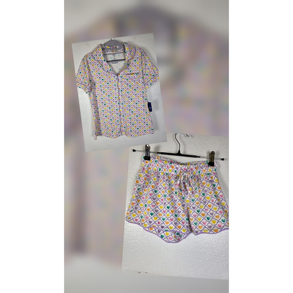 Roller Rabbit for Target Women XXS Pajama Set Hearts Short Sleeve Shorts